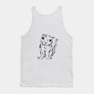 Funny cat Tank Top